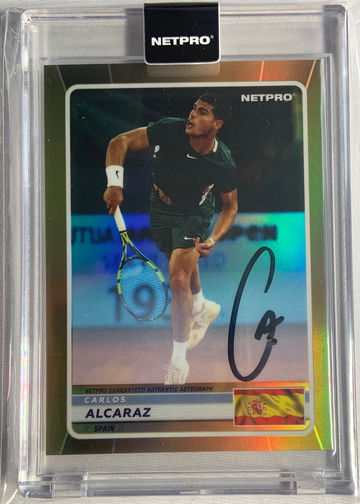Netpro CARLOS ALCARAZ Official Rookie AUTOGRAPH AUTO /250 Refractor Sealed