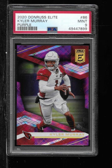 2020 DONRUSS ELITE KYLER MURRAY PURPLE PSA 9
