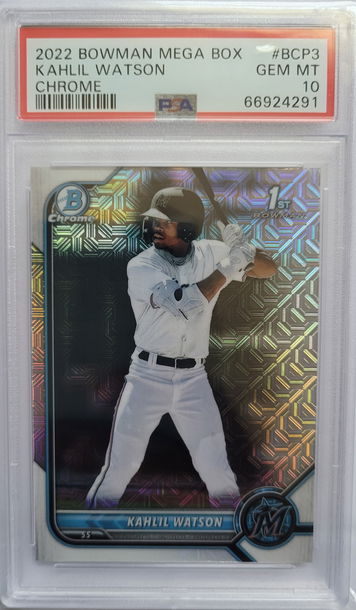 2022 Bowman Mega Box Kahlil Watson 1st Chrome 