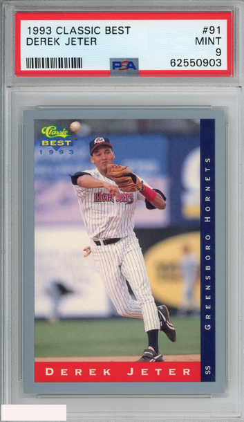 1993 CLASSIC BEST DEREK JETER #91 ROOKIE RC NEW YORK YANKEES HOF PSA 9 MINT