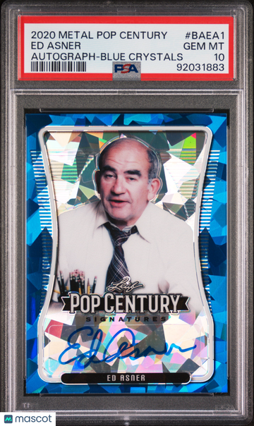 2020 Leaf Metal Pop Century Autograph Ed Asner #BAEA1 PSA 10