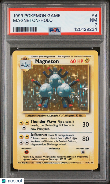 Base Set Magneton Holo Rare PSA 7 #9/102