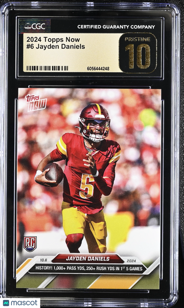 2024 Topps Now Jayden Daniels #6 CGC 10
