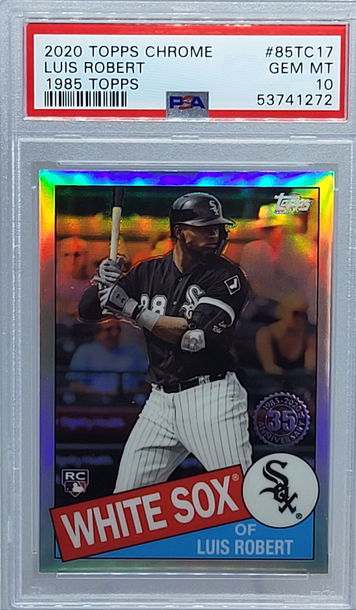 2020 Topps Chrome #85TC17 Luis Robert 1985 Topps PSA 10