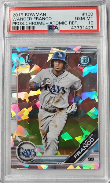2019 Bowman Chrome Atomic Refractor Wander Franco