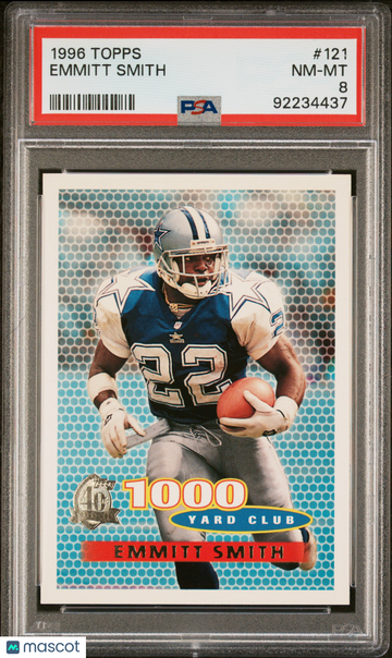1996 Topps Emmitt Smith #121 PSA 8