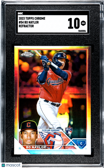 2023 Topps Chrome Bo Naylor #54 Refractor SGC 10