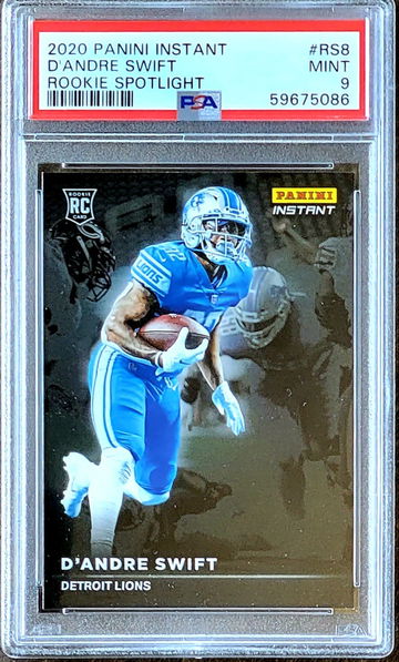 2020 SP D'ANDRE SWIFT Panini Instant Rookie Spotlight #/1155 PSA 9 POP 3 #RS8  