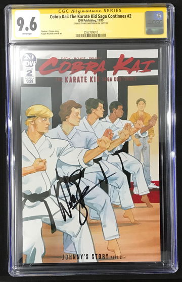 Cobra Kai The Karate Kid Saga Continues #2 Signed by William Zabka