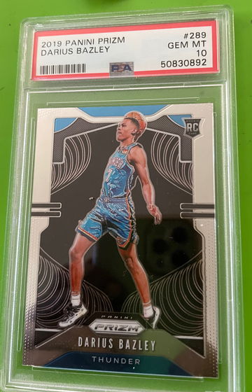 2019 panini prizm Darius Bazley PSA 10