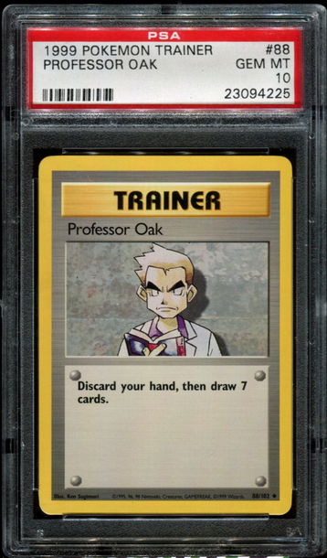 1999 Pokemon Game #88 Professor Oak PSA 10 GEM MINT