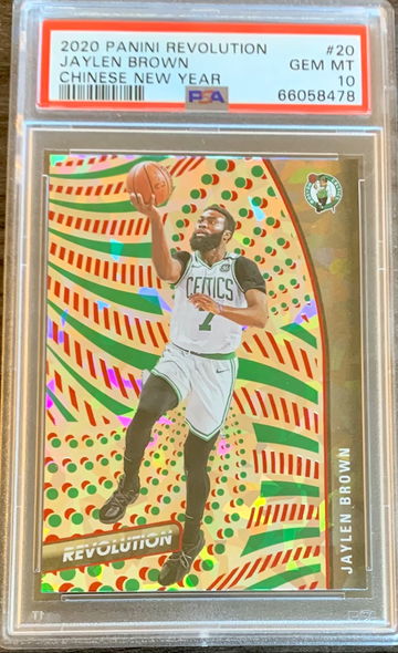 2020-21 Panini Revolution Jaylen Brown #20 Chinese New Year Graded PSA 10 Gem MT