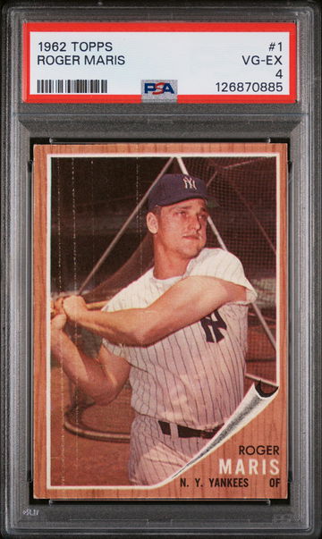 1962 Topps Roger Maris #1 PSA 4