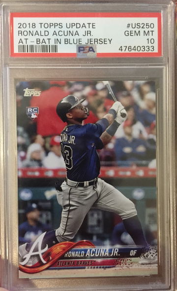 Ronald Acuna Jr. 2018 Topps Update Rookie PSA 10