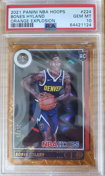 2021 Hoops Basketball - Nah'shon "Bones" Hyland RC Orange 25/25! PSA GEM 10!