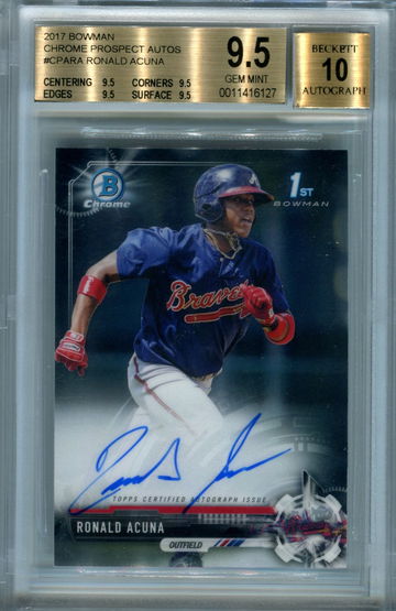 Ronald Acuna True Gem BGS 9.5 auto 10