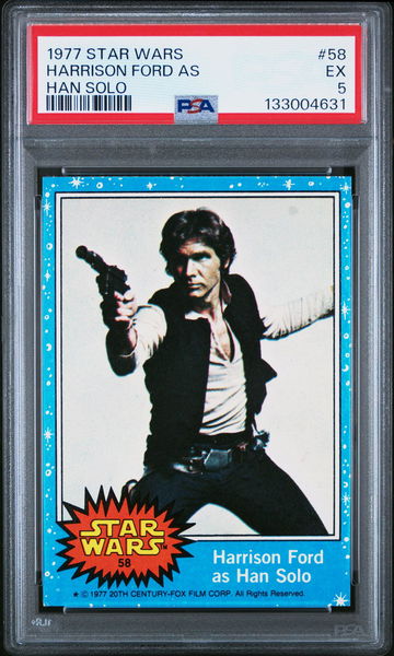 1977 Star Wars Harrison Ford #58 PSA 5