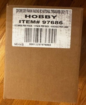 2021 National Treasures Racing Case - 4 Boxes