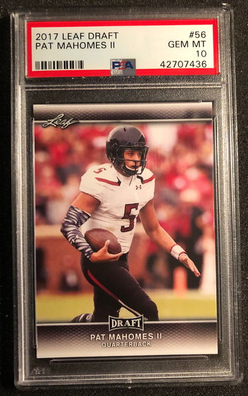2017 Leaf Draft Patrick Mahomes PSA 10