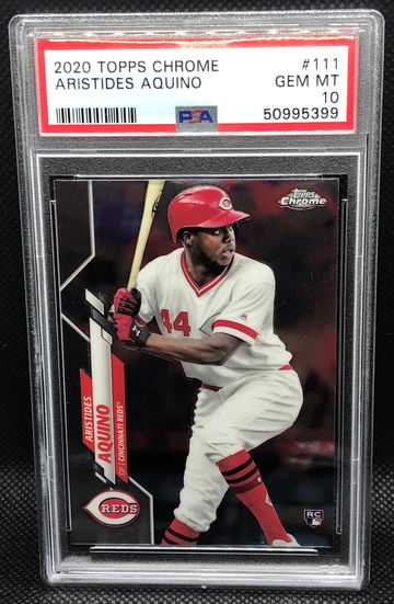 2020 Topps Chrome Aristides Aquino RC Rookie PSA 10