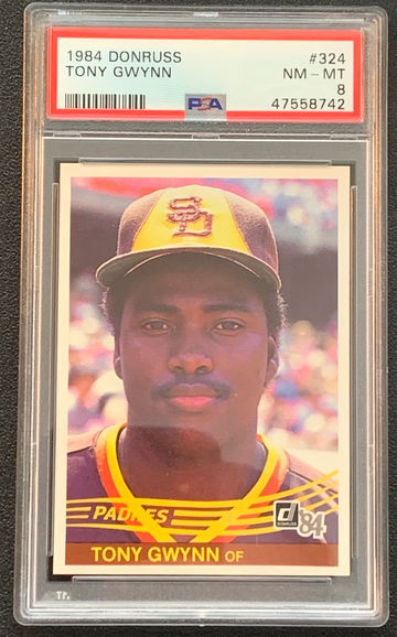1984 Donruss Tony Gwynn #324 PSA 8