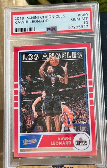 2019 Panini Chronicles Classics Kawhi Leonard #660 PSA 10 Gem Mint Los Angeles!