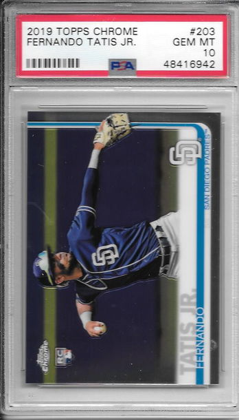 2019 Topps Chrome Fernando Tatis PSA 10