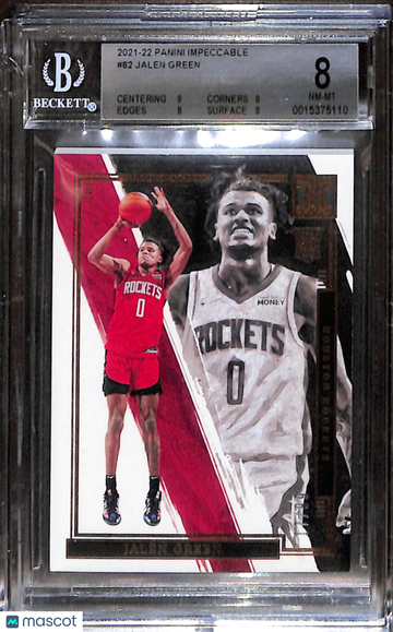 2021 Panini Impeccable Jalen Green #82 BGS 8