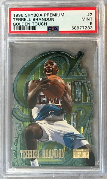 Terrell Brandon 1996 Skybox Premium Golden Touch #2 - RARE Pop 1 