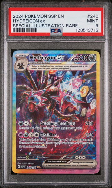 2024 Pokemon Surging Sparks Special Illustration Rare Hydreigon Ex #240 PSA 9