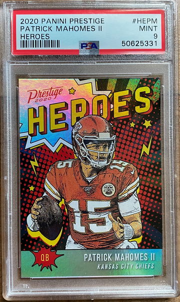 2020 Prestige Patrick Mahomes Heroes PSA 9 Mint