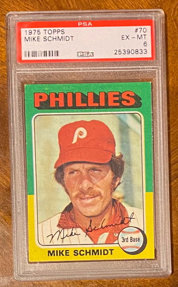 1975 Topps Mike Schmidt PSA 6 EX-MT