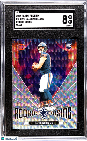 2024 Panini Phoenix Caleb Williams #RR-CWS Rookie Rising Wave SGC 8