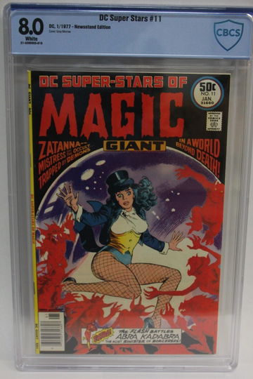 DC Super Stars #11 1977 DC Comics 1st Zatanna Solo CBCS graded 8.0 white pages