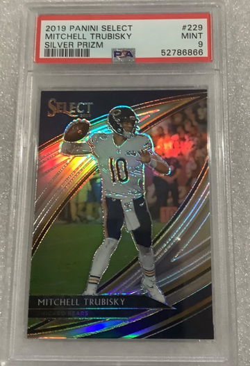 2019 Select Silver field level Mitchell Trubisky PSA 9 Bills 