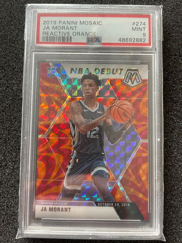 2019 Panini Mosaic Ja Morant #274 PSA 9 NBA DEBUT