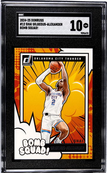 2024-25 Donruss #12 Shai Gilgeous-Alexander Bomb Squad! SGC 10