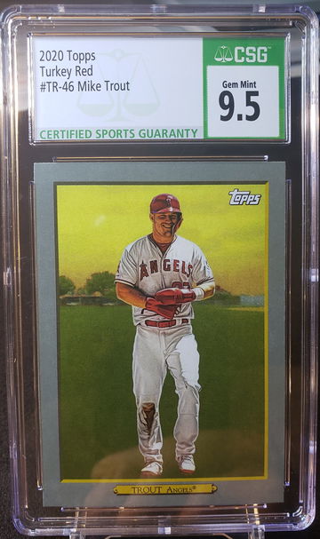 2020 Topps Turkey Red Mike Trout #TR-46 Gem Mint CSG 9.5 Los Angeles Angels