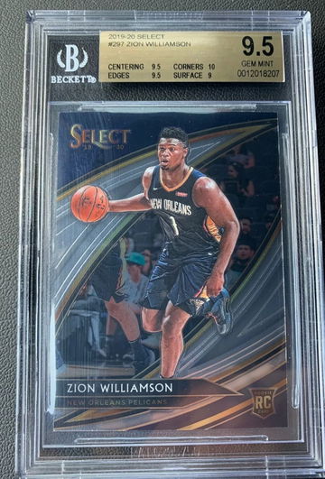 ZION WILLIAMSON SELECT COURTSIDE BGS 9.5 GEM MINT