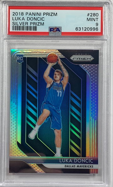 2018 Panini Prizm LUKA DONCIC Silver Rookie #280 PSA 9 MINT RC