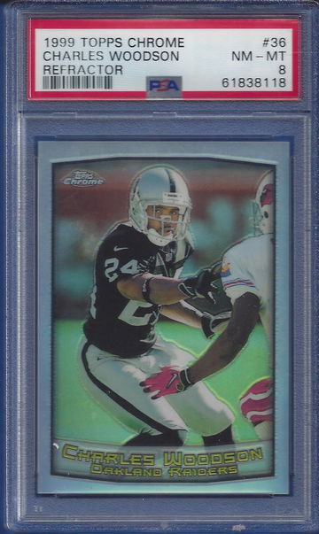 1999 Topps Chrome Refractor #36 Charles Woodson PSA 9 (BillsGridironGreats)