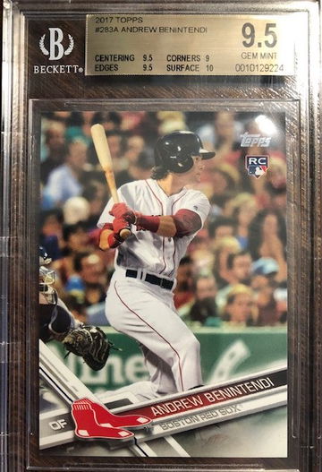 ANDREW BENINTENDI 2017 TOPPS RC #283 BGS 9.5