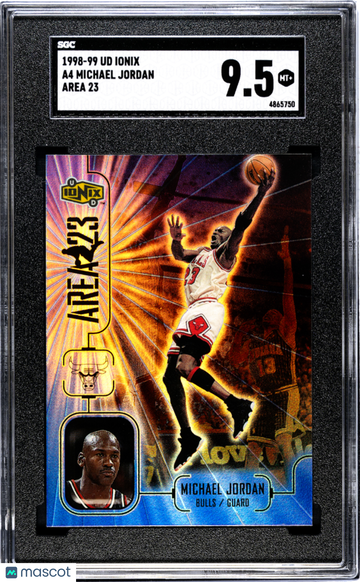 1998 Upper Deck Ionix Michael Jordan #A4 Area 23 SGC 9.5