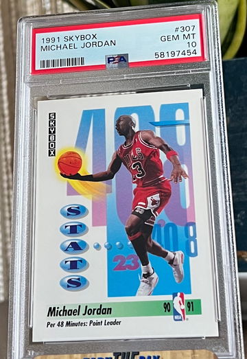 1991 Skybox Michael Jordan PSA 10 Gem Mint #307 NBA Chicago Bulls HOF 🐐📈🔥