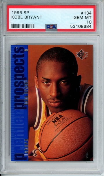 KOBE BRYANT 1996 Upper Deck SP #134 PSA 10 GEM MINT Rookie Card LA Lakers