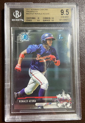 2017 Bowman Chrome Prospects Ronald Acuna BGS 9.5