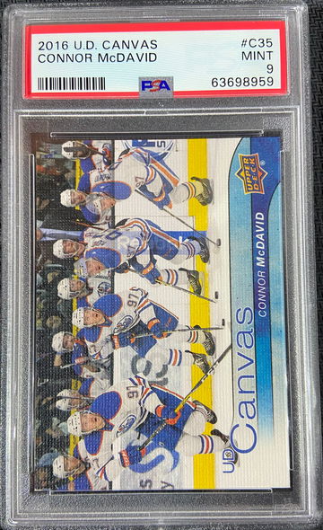 2016 Upper Deck Canvas #C35 Connor McDavid PSA 9 MINT