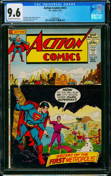 ACTION COMICS #412, CGC 9.6 NM+