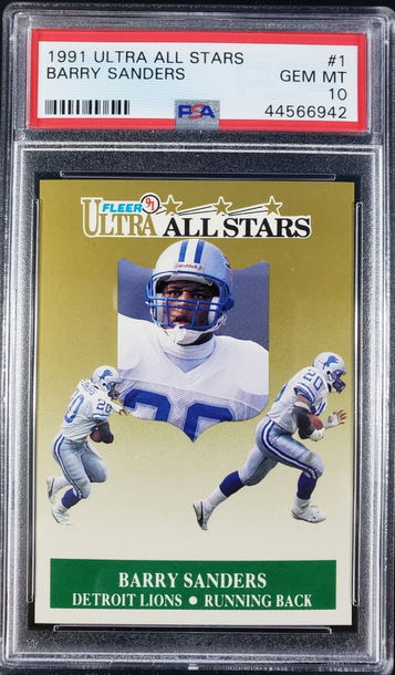 1991 Ultra All-Stars Barry Sanders PSA 10