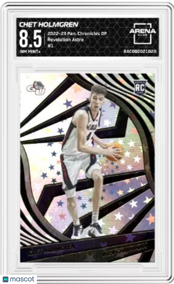 2022-23 Panini Chronicles Draft Picks Chet Holmgren #1 Revolution Astro Arena Club 8.5